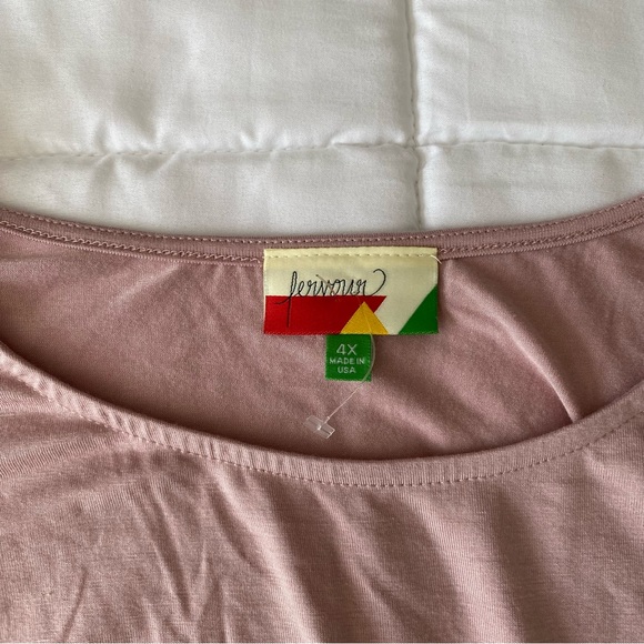 ModCloth Fervour Blush Pleated Tie Short Sleeve Midi Dress - Picture 3 of 4